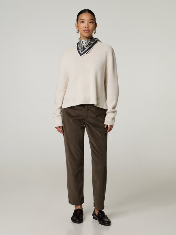 Image sur Pantalon en velours côtelé DARLEEN