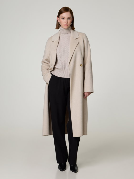 Image sur Manteau en laine coupe ajustée COTAZ