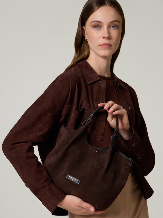 Image sur Sac à main en cuir velours DUA M