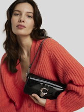 Image sur Sac à bandoulière cuir vernis STUDIO BAGUETTE