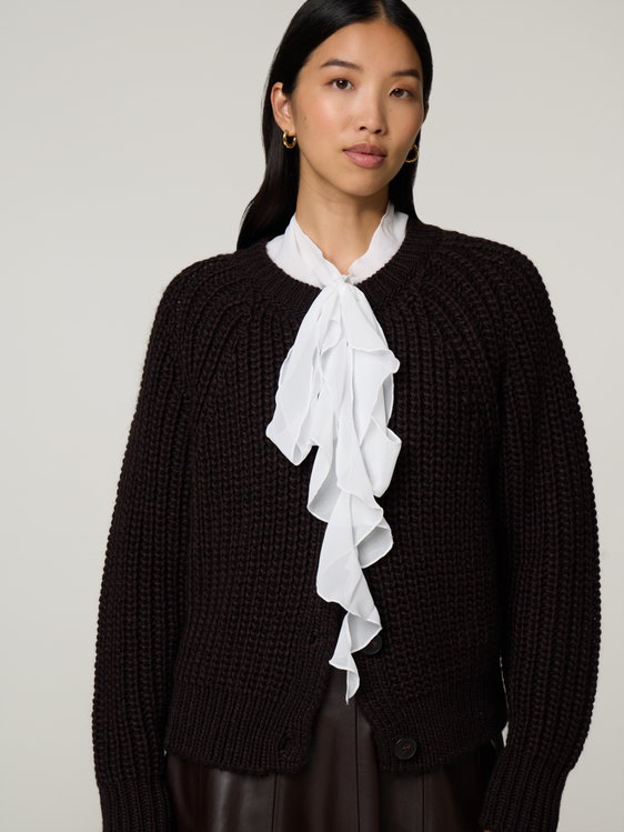 Image sur Veste en maille grossière