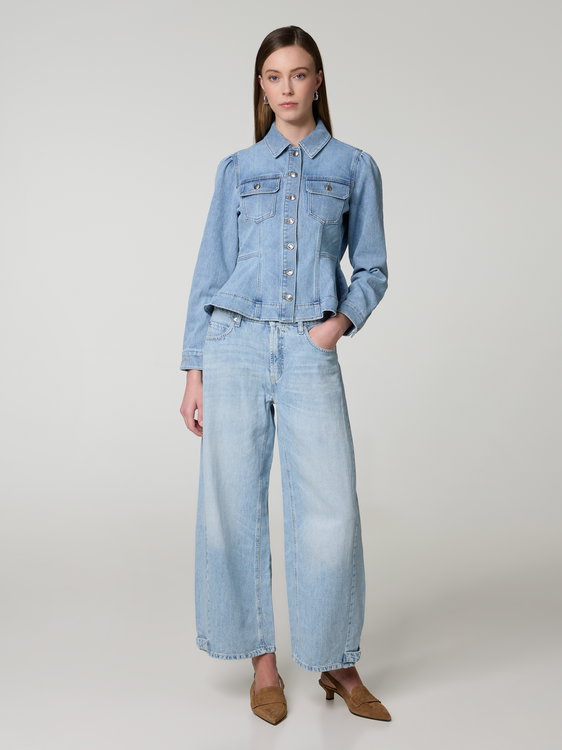 Bild von Linen Cotton Blue Denim