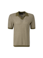 Bild von Poloshirt aus Strick