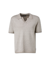 Image sur Polo en maille avec du lin