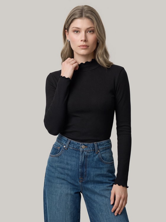 Image sur Basicstehkragenshirt