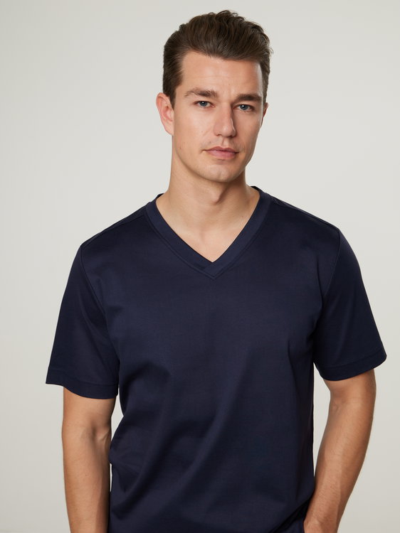 Bild von T-Shirt Loungew. V-Ausschnitt