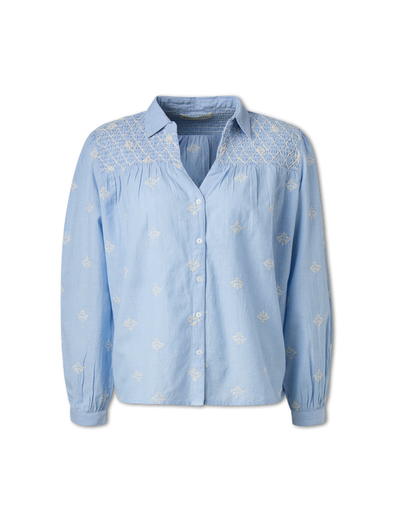 Bild von Hemdbluse mit Stickerei