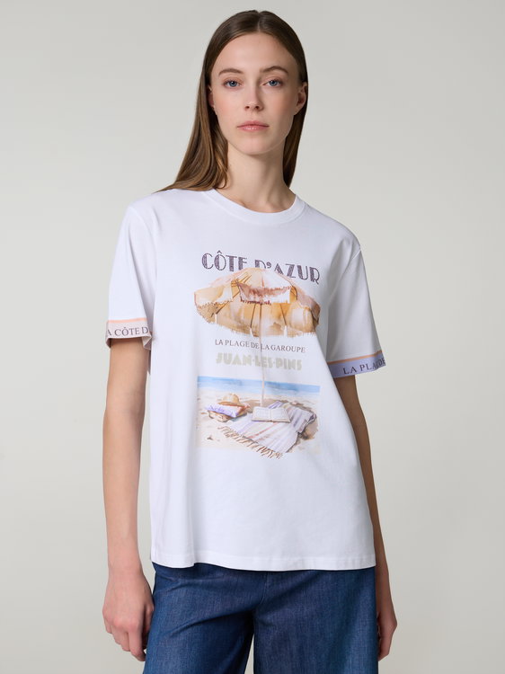 Bild von T-Shirt mit Côte d’Azur-Print