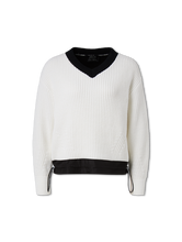Image sur Pull en mélange de matières