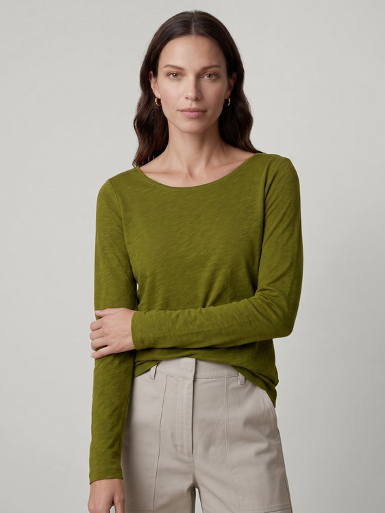 Bild von Langarmshirt aus Baumwolle