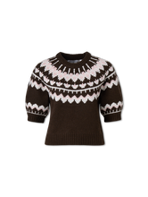 Bild von Kurzarmpullover aus Strick