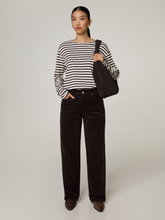 Image sur Pantalon en velours côtelé à coupe droite