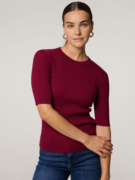 Bild von Merino Rippen Pullover