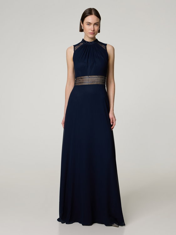 Bild von Abendkleid mit Spitzeneinsatz
