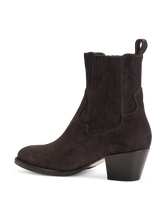 Bild von Stiefeletten aus Veloursleder