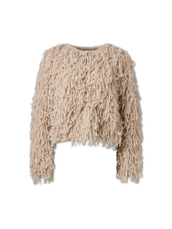 Bild von Cardigan mit Bouclé-Fransen
