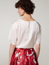 Bild von Kurzarmbluse mit Seide