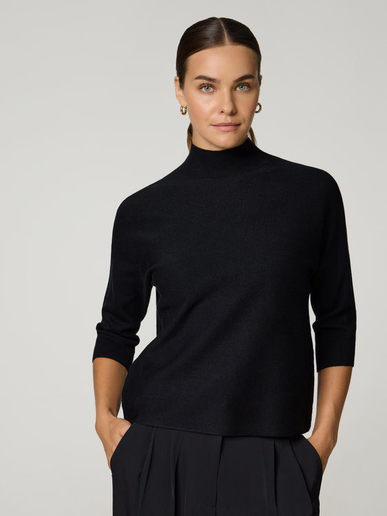 Image sur STRICKPULLI BASIC STEHKRAGEN