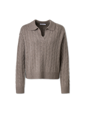 Bild von Strickpoloshirt aus Schurwolle