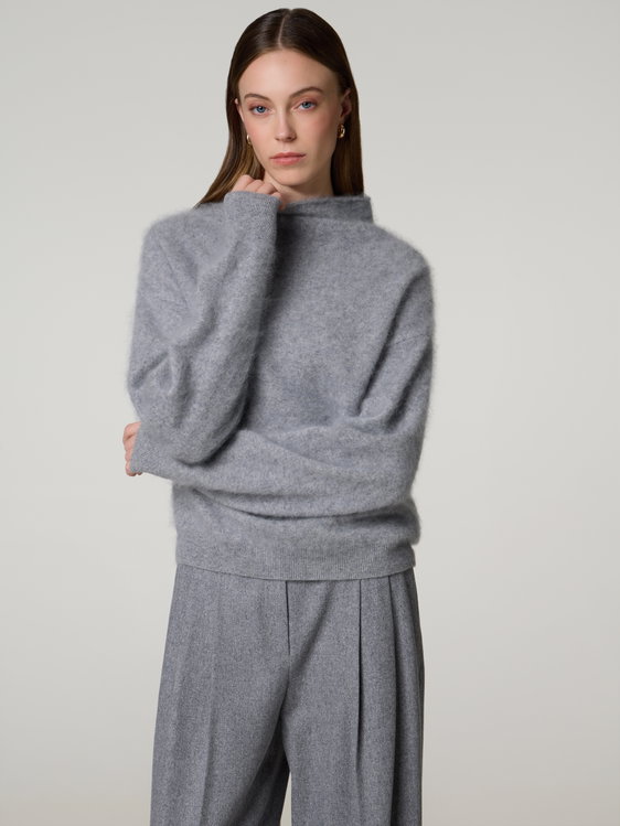 Bild von Stehkragen Pullover