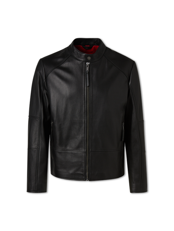Image sur Veste en cuir coupe ajustée LIKOS