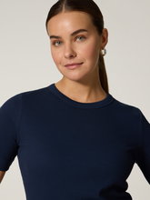 Image sur T-shirt côtelé en coton biologique