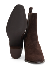 Bild von Stiefeletten aus Veloursleder
