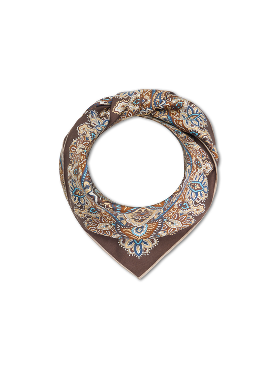 Bild von Seidenschal mit Paisleyprint