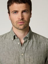 Image sur Chemise en lin coupe ajustée
