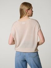 Image sur Pull en maille avec du lin