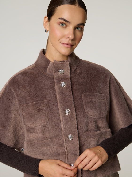 Image sur Veste en fausse fourrure