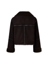 Bild von Lederjacke mit Teddyfutter