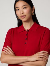 Bild von Feinstrickpoloshirt aus Wolle