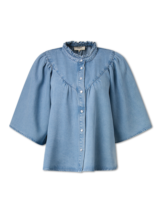 Bild von Blusenshirt aus Denim LOUISE