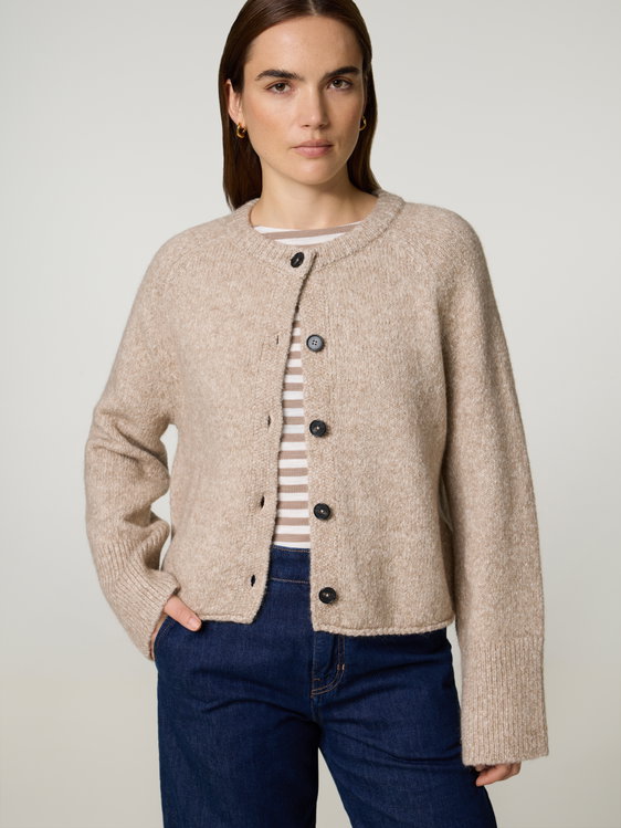 Bild von Strickjacke mit Alpaka