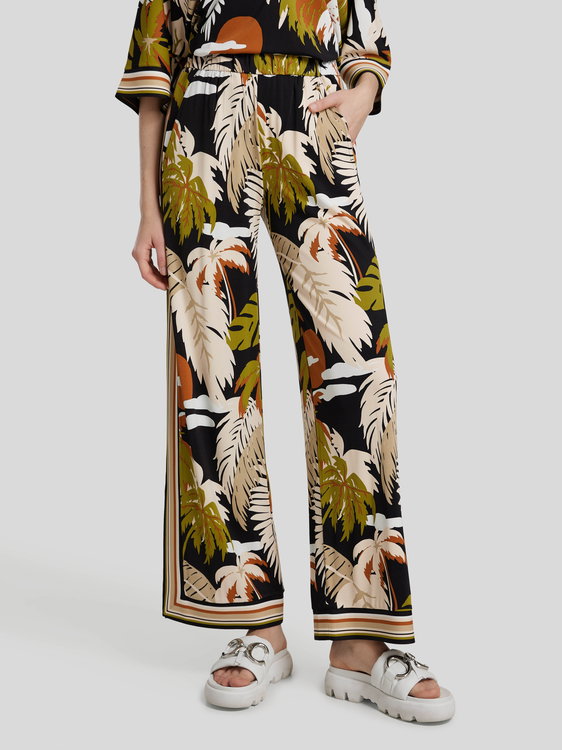 Bild von Palazzohose mit Jungle-Print
