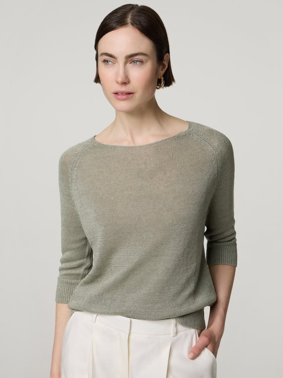 Bild von Strickshirt aus Leinen