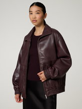 Image sur Blouson aviateur en cuir d'agneau
