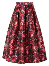 Bild von Midijupe mit Muster RED
