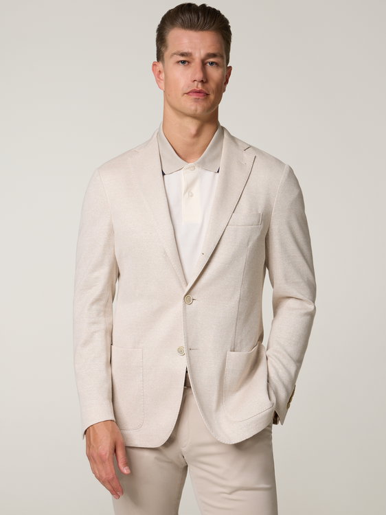 Bild von Jersey-Veston mit Leinen