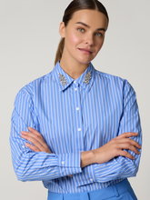 Bild von Poplinebluse mit Streifen