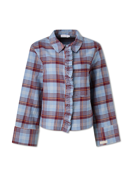 Image sur Chemisier en flanelle de coton