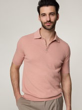 Bild von Strickpoloshirt aus Baumwolle