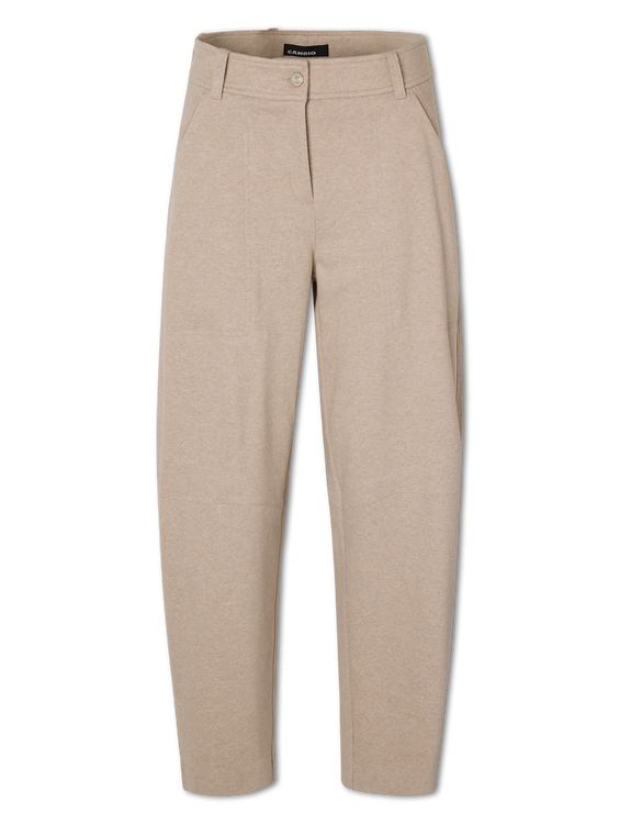Image sur Pantalon en tissu à coupe « barrel leg »
