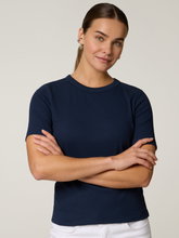 Image sur T-shirt côtelé en coton biologique