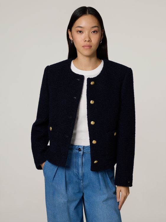 Bild von Blazer aus Tweed im Boxy Fit