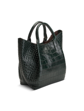Bild von Handtasche mit Krokoprägung
