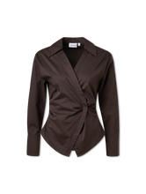 Bild von Wickelbluse mit Baumwolle