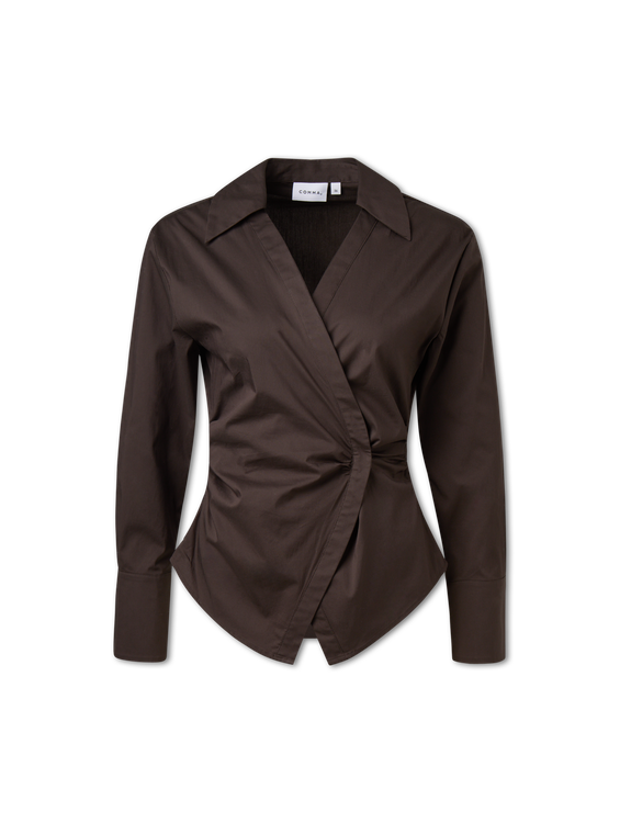 Bild von Wickelbluse mit Baumwolle