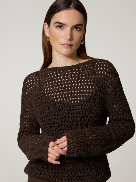 Bild von Pullover aus Lochstrick